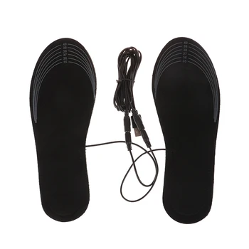1 Dvojica USB Vyhrievané Obuvi Vložky Nohy Otepľovanie Pad Nohy Teplejšie Ponožky, Podložku Mat Zimné Outdoorové Športové Kúrenie Obuvi Vložky Lyžiarske Udržať v Teple