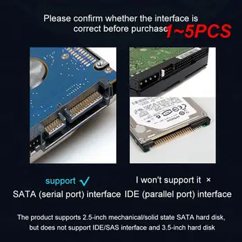 1~5 KS USB 3.0/2.0 / SATA 6 gb / S 3 Kábel Sata Do USB 3.0 Adapter Podporu 2.5 Palcový Externý HDD SSD Pevný Disk 22 Pin Sata