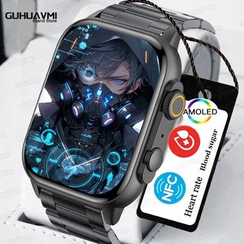 2023 HK95 Ultra, Smart Hodinky Mužov Vlastné Dial 2.0 cm Vysoká Obnoviť Rtae AMOLED Displej NFC Bluetooth Hovor Smartwatches Pre Apple
