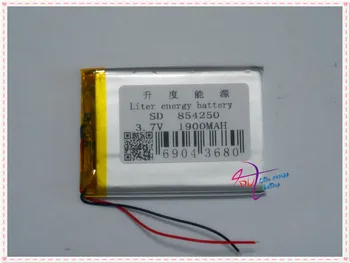 3,7 V lítium-polymérová batéria 854250 Mobile Napätie GPS digitálne produkty 1900MAH