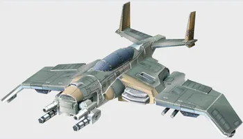 3D Papier Model Bojovník V Lietadle 