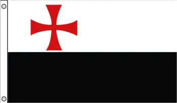 3FTX5FT Rytieri Templar Vlajka Stredoveké Crusaders vlajka 100D polyester vlastné dejiny zástavy vlajky