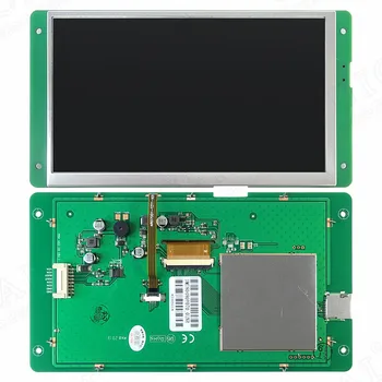 7 Palcový Inteligentný Sériové Obrazovke, Dotknite sa LCD Displeja Modul 800*480 32MB Flash Odolným Dotykovým DMT80480Y070_01NR