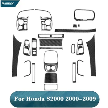 Auto Uhlíkových Vlákien Čierne Samolepky Interiéru Vozidla Dekoratívne Doplnky Rôzne Diely Na Honda S2000 2000 - 2009