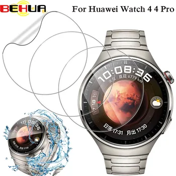 BEHUA Mäkké TPU HD Jasné Ochranný Film Stráže Pre Huawei Sledovať 4 Watch4 Pro Smartwatch Ochrany Full Screen Protector Kryt