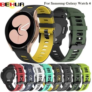 BEHUA Watchband Pre Samsung Galaxy Sledovať 4 Classic 42mm 46 mm Remienok Silikón 22 mm Pásmo Pre Galaxy 4 40 mm 44 mm Náramok ремешок