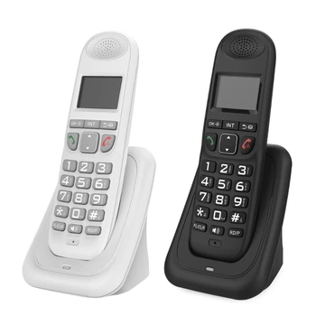 Bezdrôtový Telefón S Viacerými Jazykmi Volajúceho Zobrazenie Handfree Podsvietený Telefón Handsfree Pre Home Office Desktop D1003