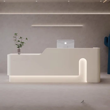Biele Moderné Recepciách Office Luxusné Informačný Panel Krásy Recepciách Konferencie Mueble Para Negocio Izba Nábytok