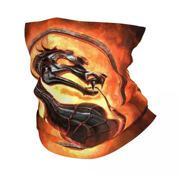 Bojová Hra Mortal Kombat Bandana Krku Teplejšie Ženy Muži Zimné Ski Trubice Šatku Návlek Scorpion Sub Zero Bojovník Bočný Kryt