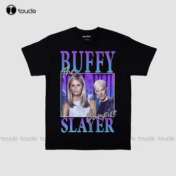 Buffy The Vampire Slayer Unisex Tričko Televízia Spike Buffy, Premožiteľka Halloween Darček Cvičenie Košele Ženy Digitálna Tlač Tee Košele