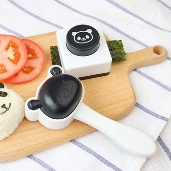 Cartoon Zvieratá Plastové Sushi Nástroje Ryža Loptu Maker Plesne Onigiri Formy Nastaviť Kuchynské Pomôcky Veci Bento Príslušenstvo