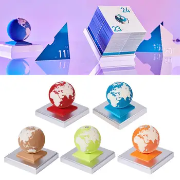 Cool Tvorivé Paperwill 2024 Earth 3D Model Papier Umenie Sochárstvo Stolový Kalendár Stolový Dekorácie Príslušenstvo Pre Domáce Offic Y2O9