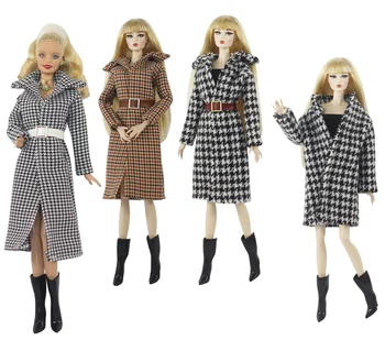 Dlho mriežky Kabát / šaty, Kabát Oblečenie, oblečenie Pre 1/6 BJD Xinyi FR ST Barbie Bábika / 30 cm bábiky oblečenie vianoce