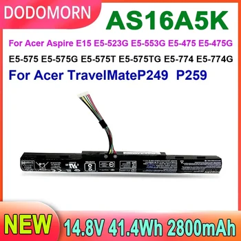 DODOMORN AS16A5K Notebook Batéria Pre Acer Aspire E15 E5-523G E5-553G E5-475 E-475G E5-575 E5-575G E5-575T E5-774 Série 41.4 Wh