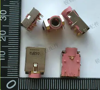 Doprava zadarmo Pre Foxconn 3.5 Audio konektor samica 8P medený krúžok pre slúchadlá, zásuvka s shrapnel H4.75 audio zásuvka
