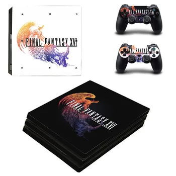 Final Fantasy PS4 Pro Skin Nálepky Kryt Kotúča, Chránič Pre Konzoly a Radič Kože Vinyl