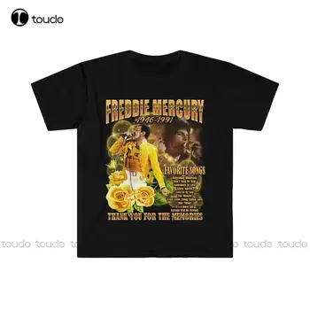 Freddie Mercury Tričko Rock T-Shirt Kapela Tričko Freddie Mercury Tričko Queen Rock Tričko Rock Darčeky Softstyle T-Shirt