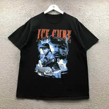 Ice Cube T-Shirt pánske XL Krátky Rukáv, golier Posádky Krku Grafické Čierna