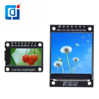 JCD TFT Displej, 0.96 / 1.3 palcový IPS 8P/7P SPI HD 65K Farebný LCD Modul ST7735 Jednotky IC 80*160 (Nie OLED) Pre Arduino