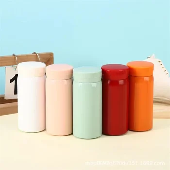 Jednoduchý Darček Mini Cup Domov Mini 304 Vrecku Pohár Nerezové Termosky Pohár Malé Prenosné a Praktické