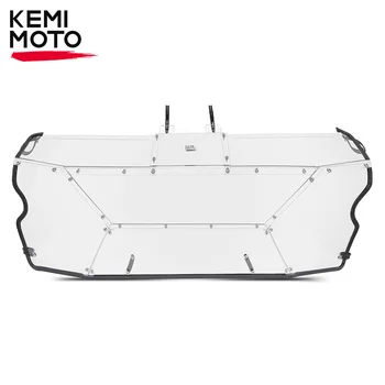 KEMIMOTO UTV Zadné Sklo 1/5 Palcový Hrubé, Honda Pioneer 1000-6 2023 Jasné PC Vynikajúcou Priepustnosťou Svetla Čelné sklo