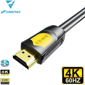 Kompatibilný s HDMI Kábel Video Káble HDMI 2.0 Pozlátené 1.4 4K@120Hz 1080P 3D Kábel pre HDTV Splitter Switcher PS5 0,5 m 1m 2m 3m