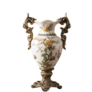 Kreatívne Európskej binaural trofej v tvare podlahy, keramické vázy remesiel Americký retro domov keramické dekoračné vázy