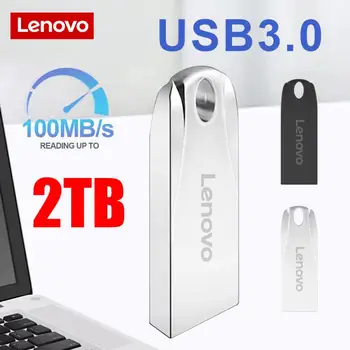 Lenovo 2TB USB 3.0 Pero Jednotku USB Flash Disk 128 GB Memory Stick 1 TB Pen Drive Kovové Palec kl ' úč Pre Notebook Notebook PC