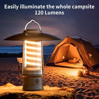 Malé LED Camping Svietidlo Nabíjateľné Retro Teplé Tábor Svetlo,Visí Vintage Lampa,Prenosné Waterpoor Vonkajší Stan Žiarovka