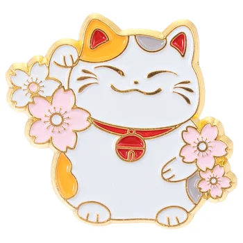 Mačka Brošňa Japonský Štýl Brošňa Cartoon Fortune Mačka Pin Oblečenie Príslušenstvo Mačka Brošne DIY Oblečenie, Šperky (Náhodné Štýl)