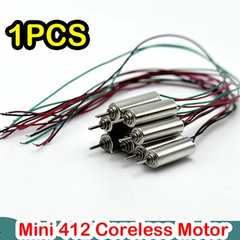 Mini 4 mm*12mm Coreless Motorových Micro 412 Coreless Motor DC 3,7 V 48000RPM Vysokej Rýchlosti Hriadeľa 0.7 mm HM pre RC RC Vrtuľník Drone