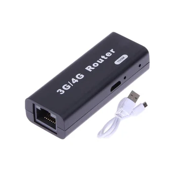 Mini Prenosné 3G/4G WiFi prístupového bodu siete Wlan WiFi Hotspot 150Mbps USB, RJ45 Bezdrôtový Router s USB Kábel