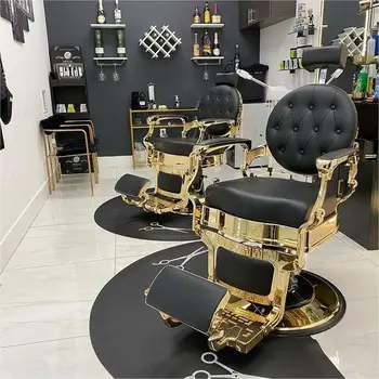 Moderné Luxusné Vysoké Krásu, Kvalitu Vlasov Kožené Čierne Prenosné Shop Kovových Salón Kaderníctvo Stoličky