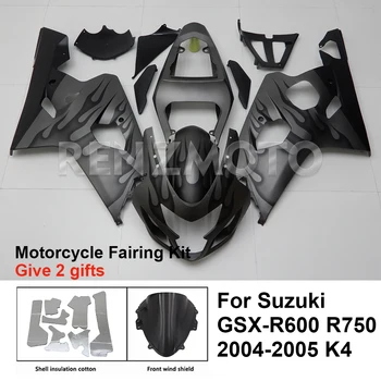 Na Suzuki GSX-R600 R750 04-05 K4 K5 Kapotáže Motocykel Set Telo Súpravy, Dekorácie Plastovým krytom Doska Príslušenstvo Shell S0604-121A
