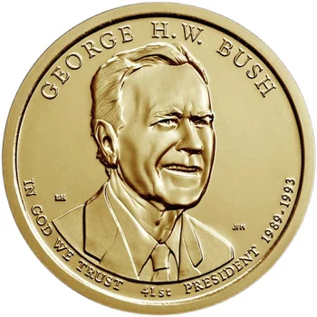 P Verziu 41 Prezidentských Mince NÁS 2020 Bush 1 Yuan Pamätné Mince Mince Bush UNC 27mm
