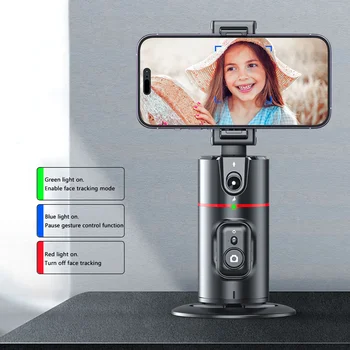 P02 Otáčanie 360 Gimbal Stabilizátor, Follow-up Selfie Ploche funkciou Sledovania Tváre Gimbal pre Tiktok Smartphone Live,s Diaľkovým Uzávierky