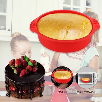 Pečenie Nástroj Bochník Chleba Zásobník Narodeninovú Tortu Dezert Pan Nástroje pre potravinársky Silikón Tortu Pečenie 3D Tortu Formy