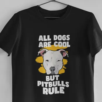 Pitbull Dog T Shirt Milenca Majiteľ Pitbulls Pravidlo