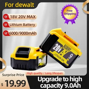 Pre Dewalt DCB200 20V 4.0 Ah/6.0 Ah/9.0 Ah Náhradná Batéria Kompatibilná s Pre Dewalt 18V/20V Nástroje Batérie+nabíjačka
