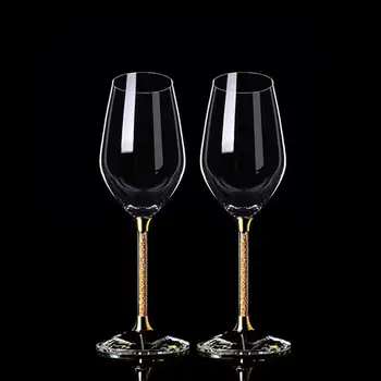 Premium Gold Fólia Crystal Sklenené poháre na Víno, Šampanské Poháre na Nápoje Pohár Whisky poháre na víno Pôvodné Koktejlové Poháre Sada Šálok