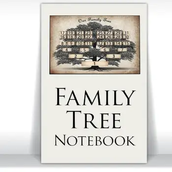 Rodinný Strom Notebook Spomienky na Predkov, Hrubý Papier Predka Záznam Tlač Význam Rodiny Darček Genealógia Vestník