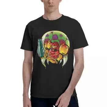 Samus Aran Bounty Hunter Super Metroid Lete pánske, Krátky Rukáv T-shirt Muž Vytlačené Bavlna Hore O-Krku Mužov Bežné Tshirts