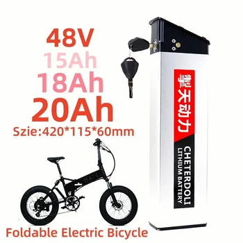 Skladací Elektrický Bicykel 18650 Náhradná Batéria 48V 20Ah 52V 20Ah 18Ah 15Ah s 2A Rýchlo Nabíjačka,