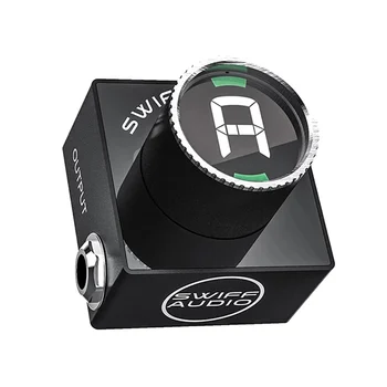SWIFF C10 Mini Audio Pedál Tuner pre Chromatické Bass Gitara Ladenie HD LED Displej Nastaviteľný A4 Rozsah Hodnotu 430-449Hz