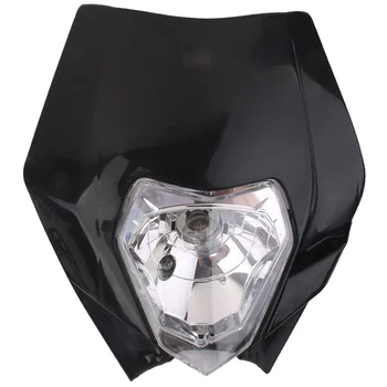 Univerzálny Enduro moto Svetlomet pre Yamaha - Čierne