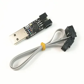 USBasp-H6P ISP 5V AVR Programátor ATMEGA8 ATMEGA128 Nové + 6PIN Drôt Podporu Win7 64Bit