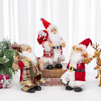 Vianoce, Santa Claus, Vianočné Bábika Santa Plyšové Hračky Vianoce Deti Darček Home Office Strany Okna, Krb Dekorácie
