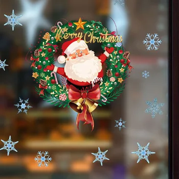 Vianočný stromček, zvončeky, Vianočné samolepky na stenu, okno izba dekorácie, samolepky na stenu, samolepiace samolepky na stenu