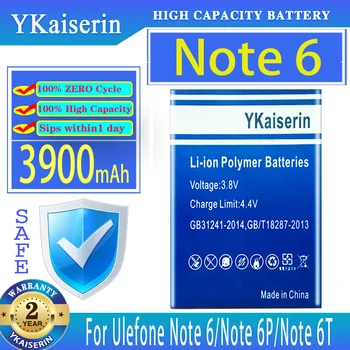 YKaiserin Batérie Note6 (3277) 3900mAh Pre Ulefone Poznámka 6 6P 6T Note6P Note6T Bateria