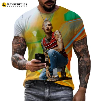 Zayn Malik T-shirt 3D O-Krku Muži Ženy Letné Tričko Krátky Rukáv Harajuku Streetwear Britský Spevák ZAYN 2021 Deti Oblečenie